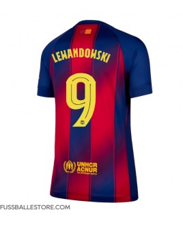Günstige Barcelona Robert Lewandowski #9 Heimtrikot Damen 2025-26 Kurzarm